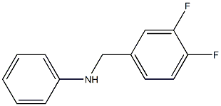 N-[(3,4-difluorophenyl)methyl]aniline Structure