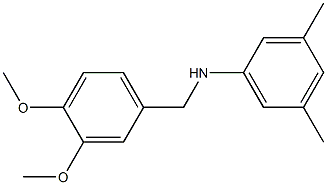 N-[(3,4-dimethoxyphenyl)methyl]-3,5-dimethylaniline Structure