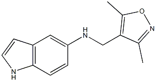 N-[(3,5-dimethyl-1,2-oxazol-4-yl)methyl]-1H-indol-5-amine 구조식 이미지