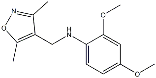 N-[(3,5-dimethyl-1,2-oxazol-4-yl)methyl]-2,4-dimethoxyaniline Structure