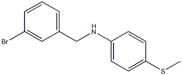 N-[(3-bromophenyl)methyl]-4-(methylsulfanyl)aniline 구조식 이미지