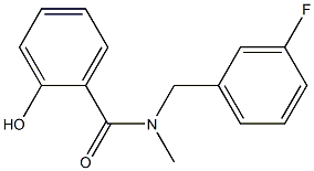 N-[(3-fluorophenyl)methyl]-2-hydroxy-N-methylbenzamide 구조식 이미지