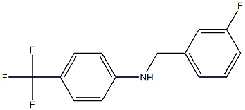 N-[(3-fluorophenyl)methyl]-4-(trifluoromethyl)aniline Structure
