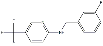 N-[(3-fluorophenyl)methyl]-5-(trifluoromethyl)pyridin-2-amine 구조식 이미지