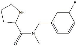 N-[(3-fluorophenyl)methyl]-N-methylpyrrolidine-2-carboxamide 구조식 이미지