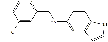 N-[(3-methoxyphenyl)methyl]-1H-indol-5-amine 구조식 이미지