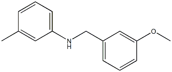 N-[(3-methoxyphenyl)methyl]-3-methylaniline 구조식 이미지