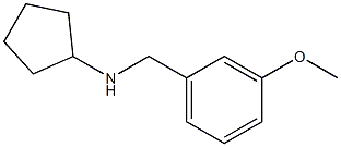 N-[(3-methoxyphenyl)methyl]cyclopentanamine Structure