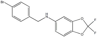 N-[(4-bromophenyl)methyl]-2,2-difluoro-2H-1,3-benzodioxol-5-amine Structure