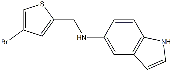 N-[(4-bromothiophen-2-yl)methyl]-1H-indol-5-amine Structure