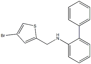 N-[(4-bromothiophen-2-yl)methyl]-2-phenylaniline Structure