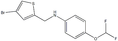 N-[(4-bromothiophen-2-yl)methyl]-4-(difluoromethoxy)aniline 구조식 이미지