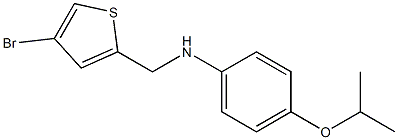 N-[(4-bromothiophen-2-yl)methyl]-4-(propan-2-yloxy)aniline 구조식 이미지
