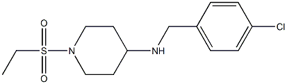 N-[(4-chlorophenyl)methyl]-1-(ethanesulfonyl)piperidin-4-amine 구조식 이미지