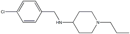 N-[(4-chlorophenyl)methyl]-1-propylpiperidin-4-amine 구조식 이미지