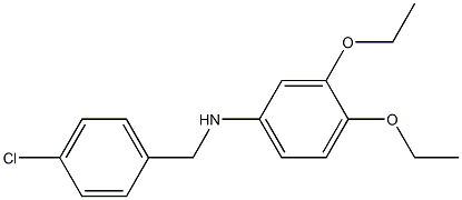 N-[(4-chlorophenyl)methyl]-3,4-diethoxyaniline 구조식 이미지