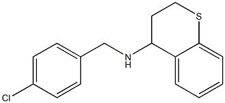 N-[(4-chlorophenyl)methyl]-3,4-dihydro-2H-1-benzothiopyran-4-amine 구조식 이미지