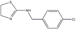 N-[(4-chlorophenyl)methyl]-4,5-dihydro-1,3-thiazol-2-amine 구조식 이미지