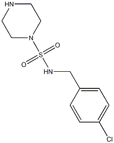 N-[(4-chlorophenyl)methyl]piperazine-1-sulfonamide 구조식 이미지