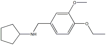 N-[(4-ethoxy-3-methoxyphenyl)methyl]cyclopentanamine Structure