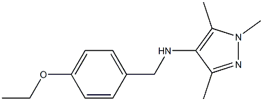 N-[(4-ethoxyphenyl)methyl]-1,3,5-trimethyl-1H-pyrazol-4-amine 구조식 이미지