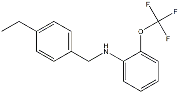 N-[(4-ethylphenyl)methyl]-2-(trifluoromethoxy)aniline 구조식 이미지