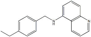 N-[(4-ethylphenyl)methyl]quinolin-5-amine 구조식 이미지