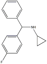 N-[(4-fluorophenyl)(phenyl)methyl]cyclopropanamine 구조식 이미지