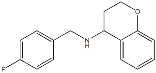 N-[(4-fluorophenyl)methyl]-3,4-dihydro-2H-1-benzopyran-4-amine Structure