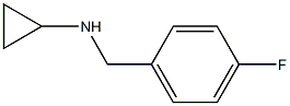 N-[(4-fluorophenyl)methyl]cyclopropanamine 구조식 이미지