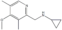 N-[(4-methoxy-3,5-dimethylpyridin-2-yl)methyl]cyclopropanamine Structure