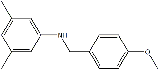 N-[(4-methoxyphenyl)methyl]-3,5-dimethylaniline 구조식 이미지