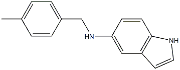 N-[(4-methylphenyl)methyl]-1H-indol-5-amine Structure