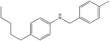 N-[(4-methylphenyl)methyl]-4-pentylaniline Structure