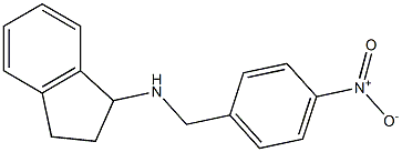 N-[(4-nitrophenyl)methyl]-2,3-dihydro-1H-inden-1-amine 구조식 이미지