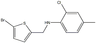 N-[(5-bromothiophen-2-yl)methyl]-2-chloro-4-methylaniline Structure