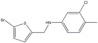 N-[(5-bromothiophen-2-yl)methyl]-3-chloro-4-methylaniline 구조식 이미지