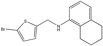 N-[(5-bromothiophen-2-yl)methyl]-5,6,7,8-tetrahydronaphthalen-1-amine 구조식 이미지