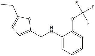 N-[(5-ethylthiophen-2-yl)methyl]-2-(trifluoromethoxy)aniline 구조식 이미지