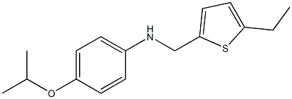 N-[(5-ethylthiophen-2-yl)methyl]-4-(propan-2-yloxy)aniline Structure