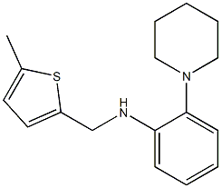 N-[(5-methylthiophen-2-yl)methyl]-2-(piperidin-1-yl)aniline Structure