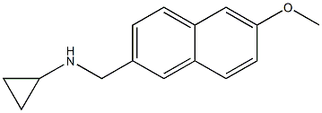 N-[(6-methoxy-2-naphthyl)methyl]cyclopropanamine 구조식 이미지