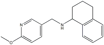 N-[(6-methoxypyridin-3-yl)methyl]-1,2,3,4-tetrahydronaphthalen-1-amine Structure
