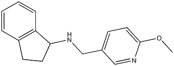 N-[(6-methoxypyridin-3-yl)methyl]-2,3-dihydro-1H-inden-1-amine 구조식 이미지