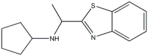 N-[1-(1,3-benzothiazol-2-yl)ethyl]cyclopentanamine 구조식 이미지