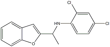 N-[1-(1-benzofuran-2-yl)ethyl]-2,4-dichloroaniline Structure