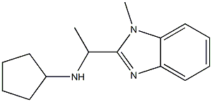 N-[1-(1-methyl-1H-1,3-benzodiazol-2-yl)ethyl]cyclopentanamine Structure