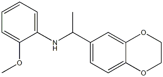 N-[1-(2,3-dihydro-1,4-benzodioxin-6-yl)ethyl]-2-methoxyaniline 구조식 이미지