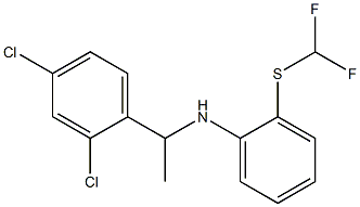 N-[1-(2,4-dichlorophenyl)ethyl]-2-[(difluoromethyl)sulfanyl]aniline Structure