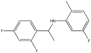 N-[1-(2,4-difluorophenyl)ethyl]-5-fluoro-2-methylaniline Structure